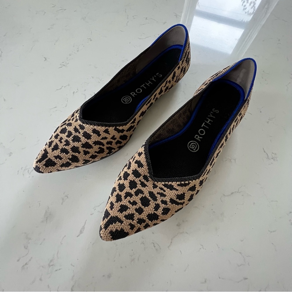 Leopard Print Pointed-Toe Rothy’s